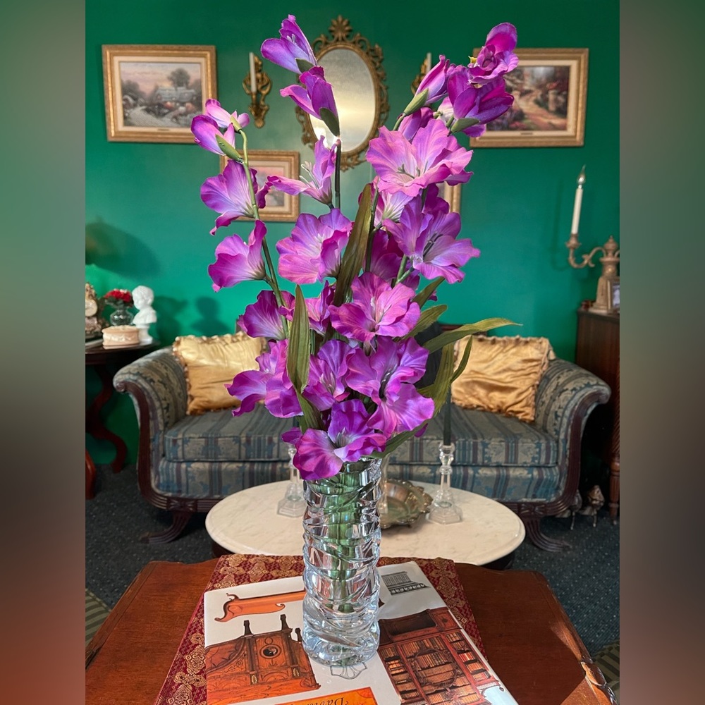 Tiffany & Co. “Wave Cut” Crystal Vase